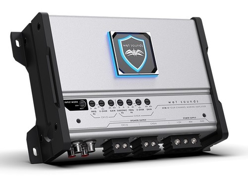 Wet Sounds HTM-4 Class-D 4-Channel Marine Amplifier - Picture 2 of 8