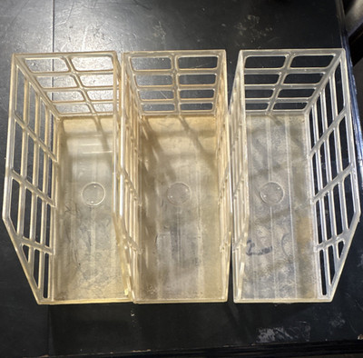 Vintage Yaffa basic line modular plastic grid organizers 1980 s (3) used