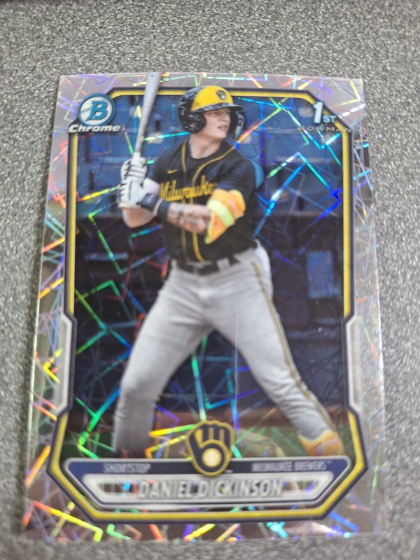 2026 Bowman First Chrome Laser Daniel Dickinson #BCP-50 AN25