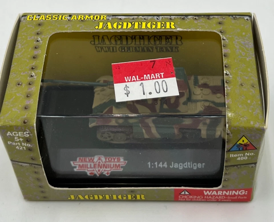 New Millennium Toys 1/144 Jagdtiger Classic Armor WWII German Tank #400 NIB - Image 2 of 4