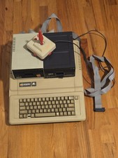 Apple IIe Computer System Powers On Dual Drives Joystick - No Monitor