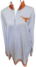 19NINE Texas Longhorns Long Sleeve Shirt Size L White