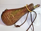 Vintage US Civil War Reproduction Copper & Brass Powder Flask