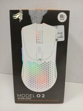 Glorious Model O 2 Wireless Ambidextrous Gaming Mouse, White  NO CORD 