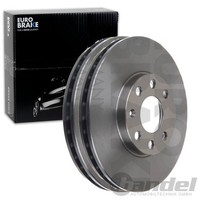 2X Eurobrake Bremsscheiben 256Mm BelÜFtet Vorne Passend FÜR Opel Astra |