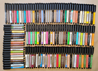 LOT OF 122 Faber Castell Pitt Artist India Ink Pens - NEW! - Brush, Sketch, MORE