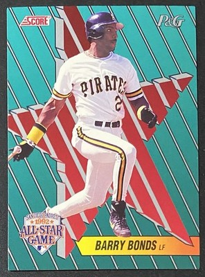 1992 SCORE BARRY BONDS ALL STAR GAME SET 15 / 18 PITTSBURGH PIRATES