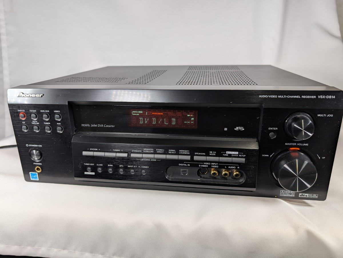 Pioneer VSX D814K 6.1 Channel 600 Watt Receiver for sale Pioneer VSX D814K 6.1 Channel 600 Watt Receiver for sale
