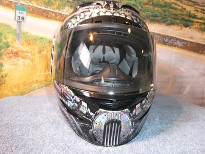 Icon Helmet Airmada L Bioskull Chrome Motorcycle Limited Edition 0101-7092 Y1 Icon Helmet Airmada L Bioskull Chrome Motorcycle Limited Edition 0101-7092 Y1