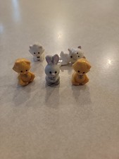 Kenner Littlest Pet Shop Lot Of Figurines, Kittens And Bunny