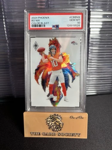 2024 Phoenix Color Blast Bo Nix Case Hit SSP RC Psa 10