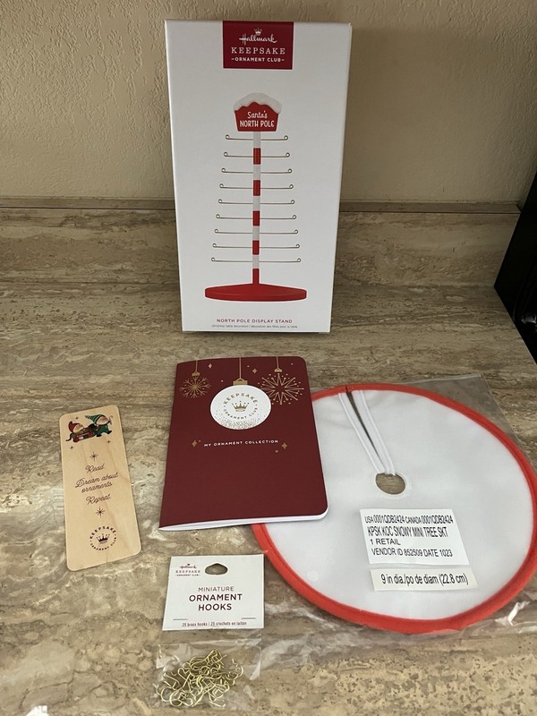 2024 Hallmark Keepsake Ornament Club Member Exclusive North Pole Display Stand L