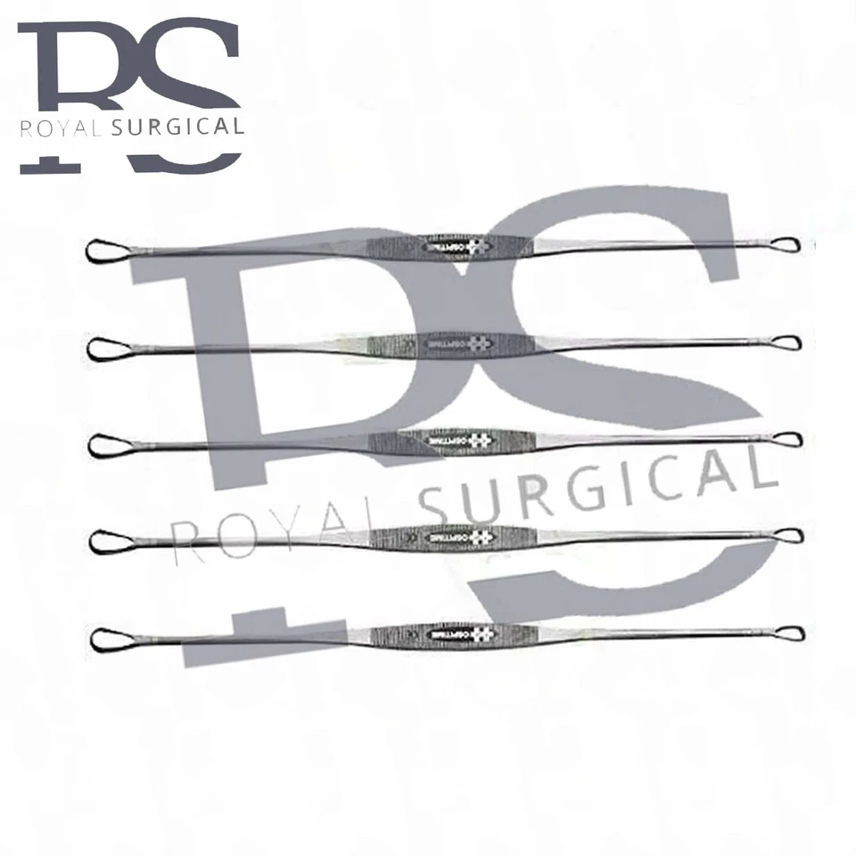 Juego de 10 curetas uterinas de doble extremo para ginecomastia tamaño 00, 0, 1, 2, 3 afiladas/romas Foto 2 de 4