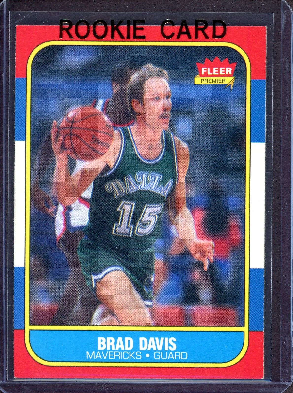 1986-87 Fleer Basketball #22 Brad Davis RC - Grade: NM-MT (B598)