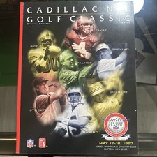 Cadillac NFL Golf Classic 1997 autografata programma ufficiale Bobby Nichols Auto