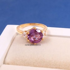 Alexandrite Ring, Engagement Ring, June Birthstone, 925 Sterling Silver