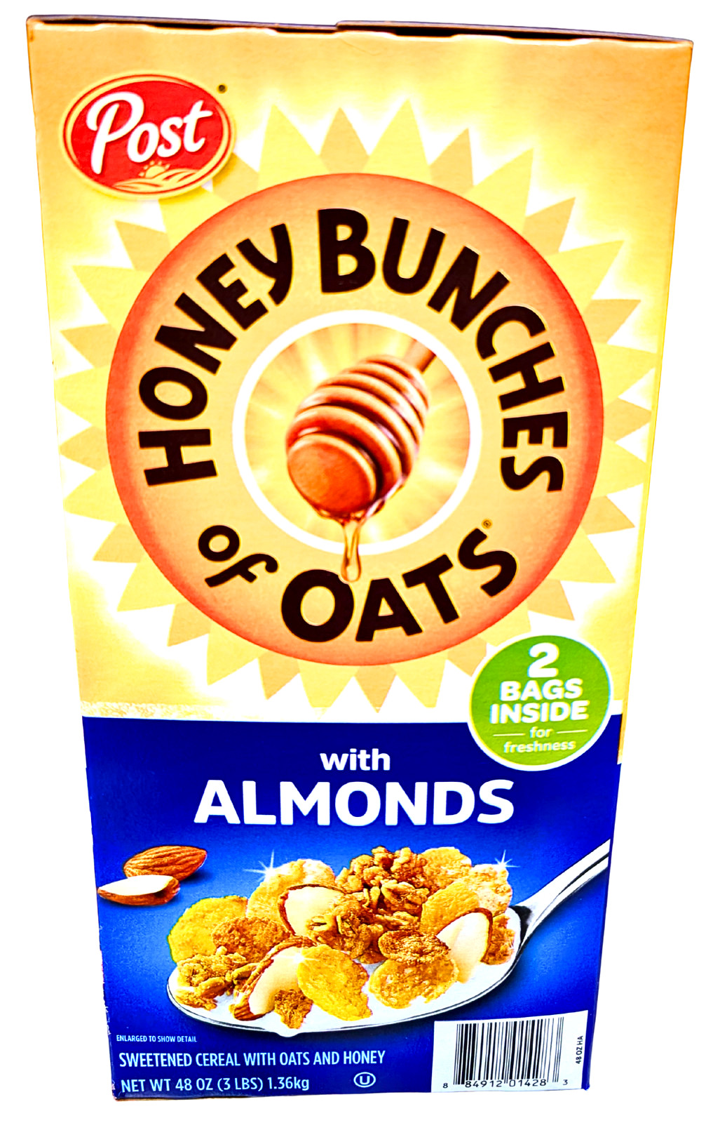 Post Honey Bunches of Oats with Crispy Almonds 48 Oz. EXP 07/2026