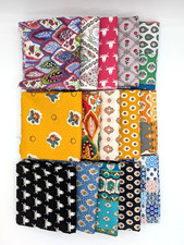 SOULEIADO Cotton Fabric Bundle 5pcs Cut Cross Set 54 50cm Provence Style Japan