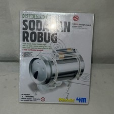 Green Robot, Science Project: Soda Can Robug, Kids Engineering, Build Recycle
