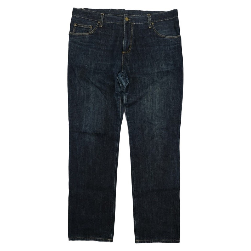 Carhartt WIP Jeans Mens 38 Blue Denim Ziggy Tapered Zip Fly Pants Size 38x30