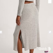 sz S - New Express High Waisted Cozy Knit Midi Skirt