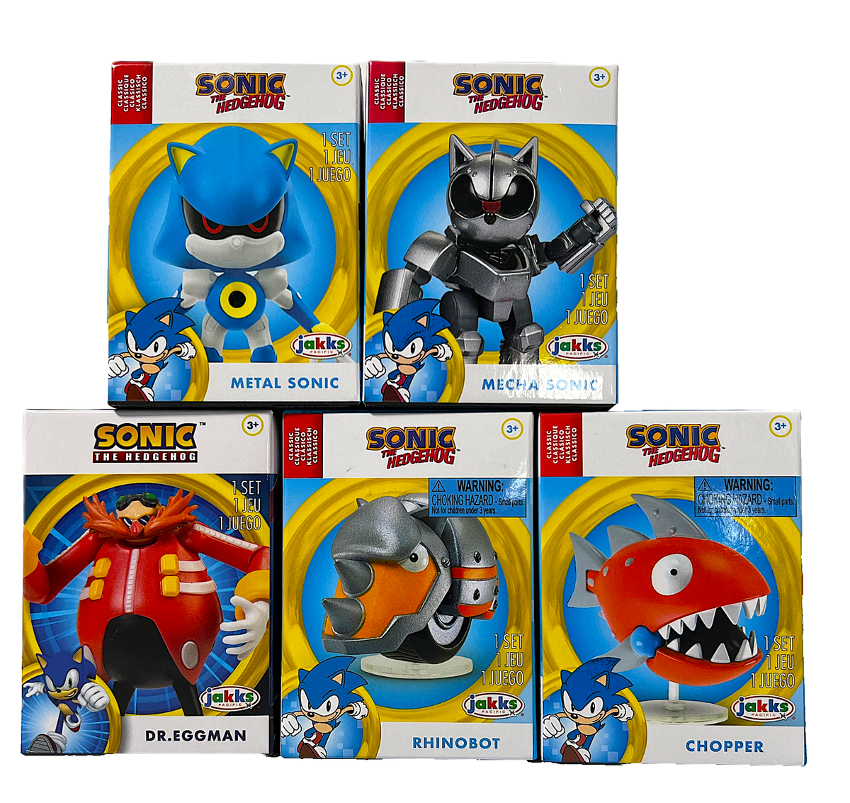 Lot of 5 Jakks Pacific Sonic The Hedgehog 2.5