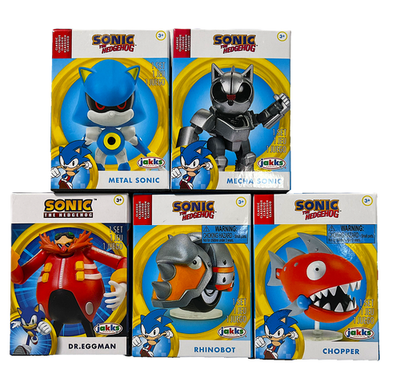 なろ　ソニックグッズ2点 Lot of 5 Jakks Pacific Sonic The Hedgehog 2.5