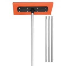 Snow Roof Rake,17.7 in Foam Blade,7.3-18.4 ft Adjustable Roof Snow Scraper,Exten