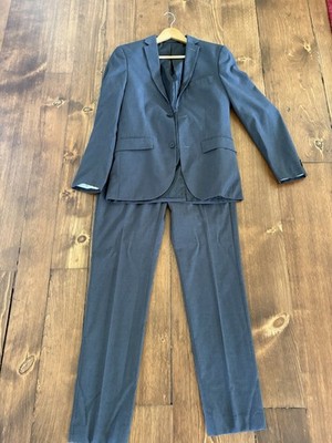 Topman Grey Skinny Suit Jacket 36 & Trousers Men's 33
