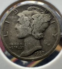1927- Silver Mercury Dime Good Older Coin 90% Silver