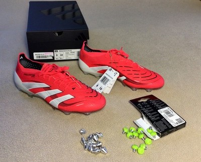 New! ($270 Retail) Men s US 9 Adidas Predator 25 Elite SG Soft Ground Lucid Red