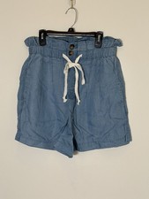 Fabrycznie nowy z metką Zenana Paperbag Talia Sznurek Szorty Damskie Rozmiar XLarge Niebieski Lyocell