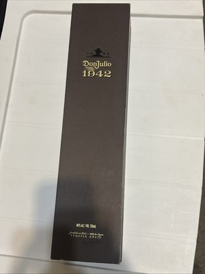 Empty Box - Don Julio 1942 Tequila 750ML - No Bottle BOX ONLY G1