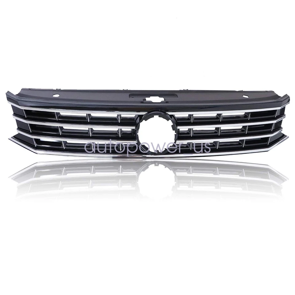 Rejilla cromada para parachoques delantero 16-19 Volkswagen Passat parrilla superior 561853651HOQE Foto 4 de 4