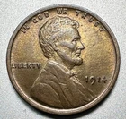 1914  LINCOLN CENT   AU/UNC  #2341