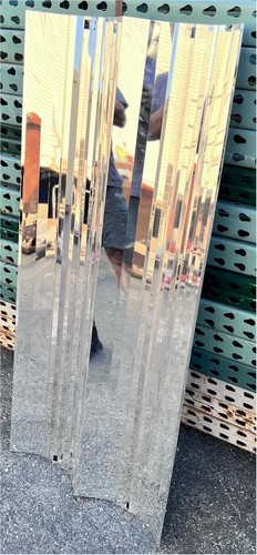 Mirror Polished Aluminum Parabolic Reflector Sheet 45-1/2" x 21" x 2-1/2"