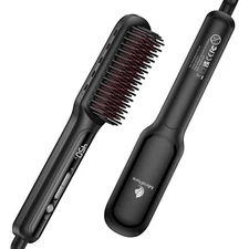 MiroPure Hair Straightener Brush with Plasma Technique, Ceramic Straightening