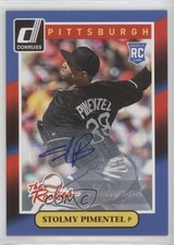 2014 Donruss The Rookies Box Set Signatures Series Stolmy Pimentel #72 Auto 13qc