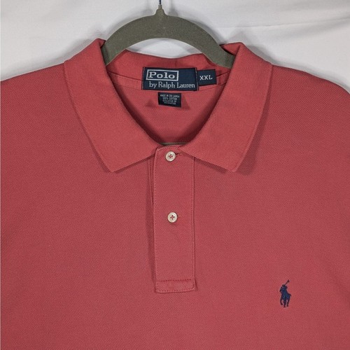 Polo by Ralph Lauren Shirt Mens XXL Pink Blue Pony Short Sleeve - Picture 4 of 4