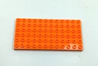 Unbranded Base Plate 6x12 flat orange (Duplo Compatible)