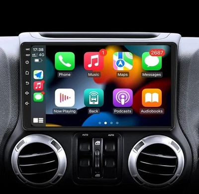 LEEKOOLUU 64GB Apple CarPlay Android 15 Autoradio Für Jeep Wrangler JK 2007-2016 GPS Navi