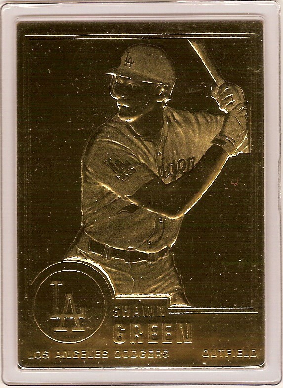 SHAWN GREEN 22kt Gold Danbury Mint Card
