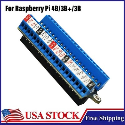 Screw Terminal Hat Expansion Board For Raspberry Pi GPIO 4B/3B+/3B Free shipping