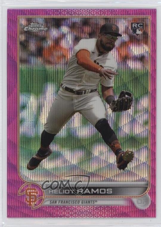 2022 Topps Chrome Update Pink Wave Refractor Heliot Ramos #USC194 17oo