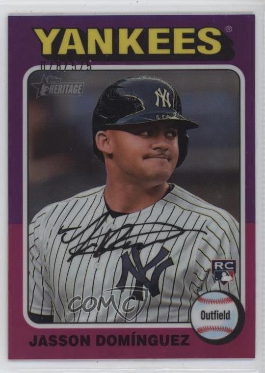 2024 Heritage Chrome Refractor 78/575 Jasson Dominguez Domínguez Rookie RC 1pr2