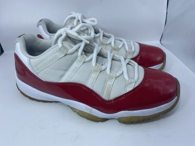 Air Jordan 11 Low Cherry Retro White Red Sneakers 2016 528895-102
