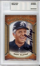2014 UD GOODWIN CHAMPIONS GARY PLAYER SIGNED CARD BECKETT BAS COA AUTOGRAPH