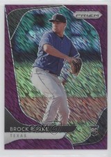 2020 Panini Prizm Tier II FOTL Purple Shimmer 1/7 Brock Burke #195 i2b