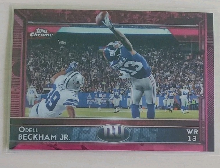 2015 Topps Chrome - Odell Beckham Jr. #18 BCA Pink Refractor /399