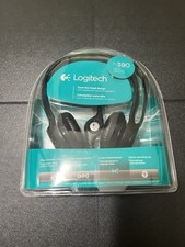 Logitech - H390 Wired USB On-Ear Stereo Headphones - Black, Brand New Sealed